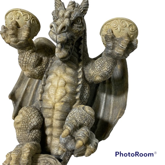 Design Toscano Dragon Candle Holder Wall Hanger Decor Statue - Picture 3 of 11
